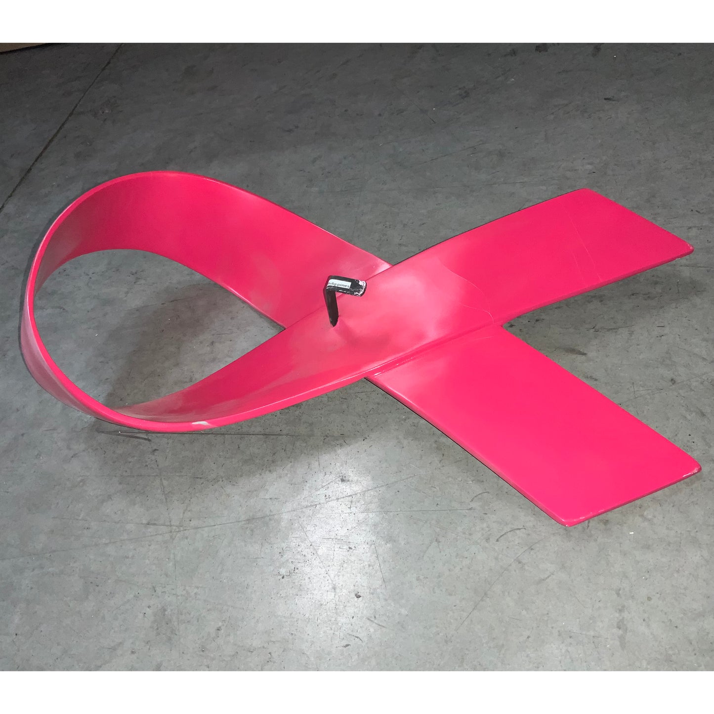 Wall Decor Pink Cancer Ribbon Display