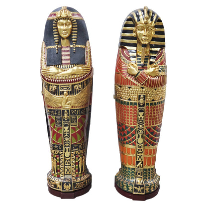 Egyptian King Tut Sarcophagus Statue