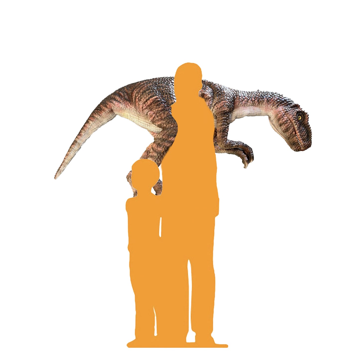 Brown Raptor Dinosaur Shoulder Puppet