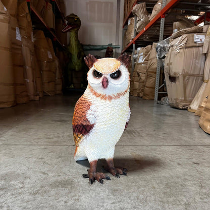Owl Life Size Statue Prop - LM Treasures Prop Rentals 