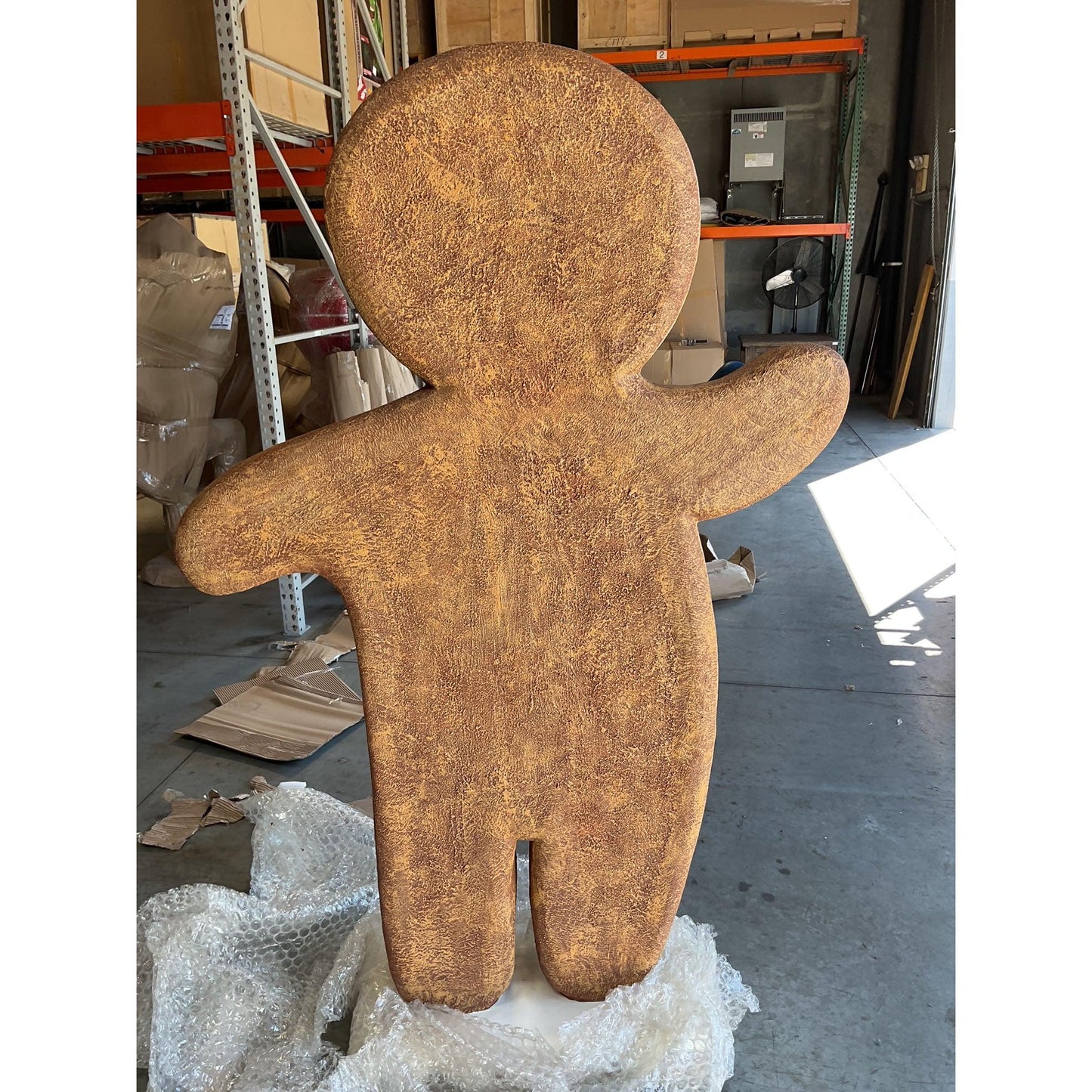 Large Gingerbread Papa Statue - LM Treasures Prop Rentals 