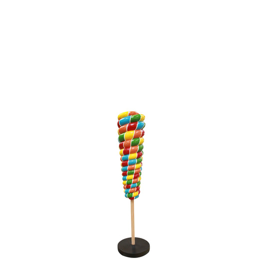 Small Rainbow Twister Lollipop Statue - LM Treasures Prop Rentals 