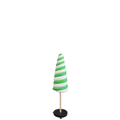 Small Green Cone Lollipop Statue