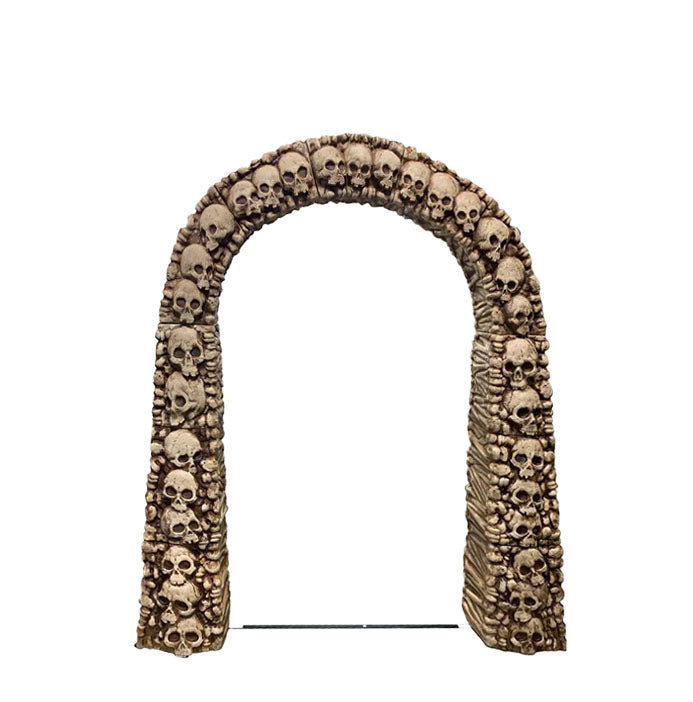 Stacked Skulls Archway Statue