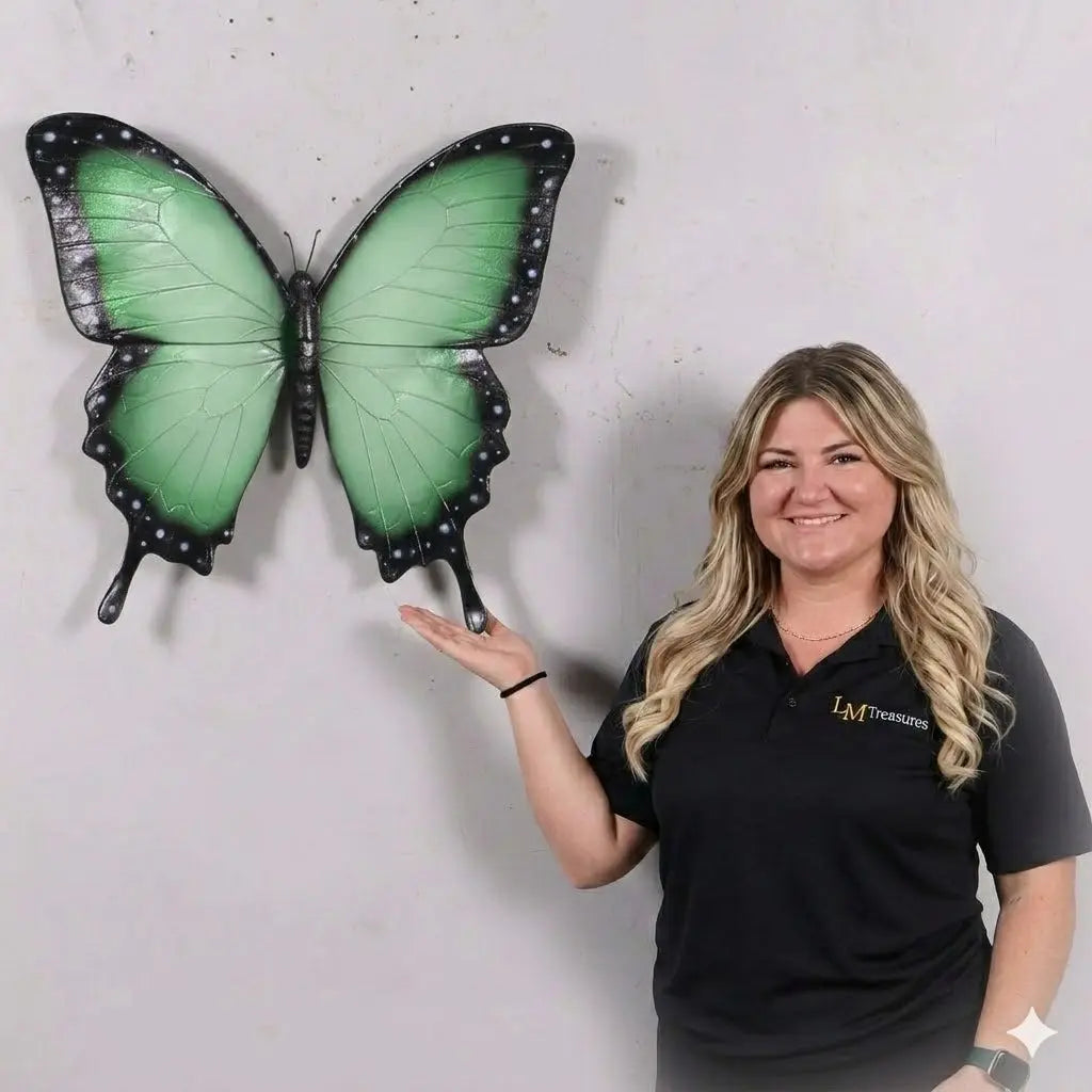Hanging Green Butterfly Statue A0753G-150021-H