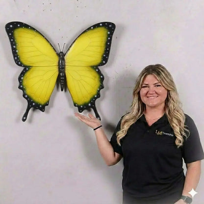 Hanging Yellow Butterfly Statue A0753Y-150021-H