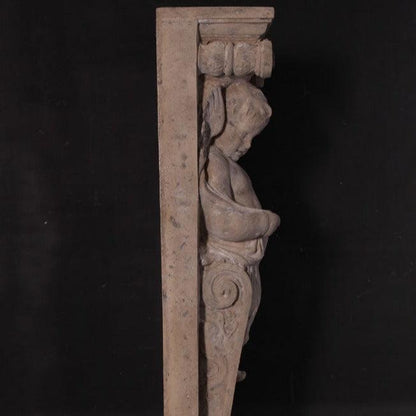 Stone Cherub Column Set of 2 - LM Treasures Prop Rentals 