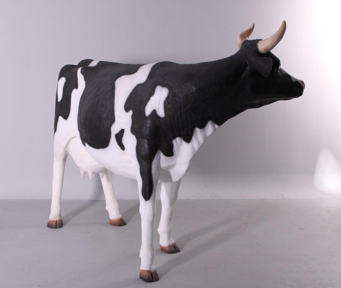 Holstein Cow Standing Life Size Statue - LM Treasures Prop Rentals 