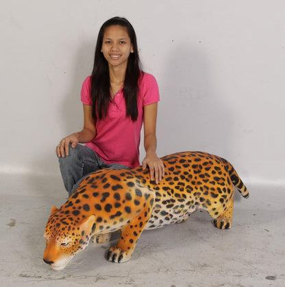 Crouching Jaguar Statue - LM Treasures Prop Rentals 