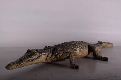 Resting Crocodile Life Size Statue