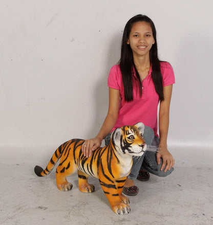 Tiger Cub Standing Statue - LM Treasures Prop Rentals 