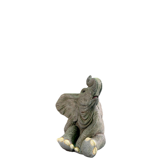 Sitting Baby Elephant Statue