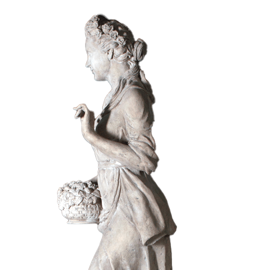 Spring Season Stone Statue - LM Treasures Prop Rentals 