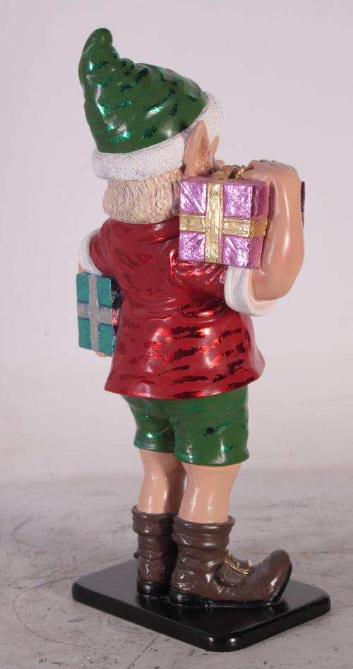 Small Elf Sunny With Gifts Statue - LM Treasures Prop Rentals 