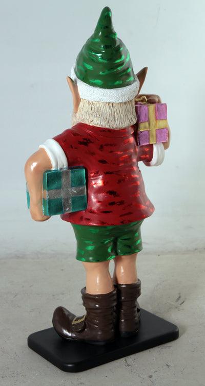 Large Elf Sunny With Gifts Statue - LM Treasures Prop Rentals 