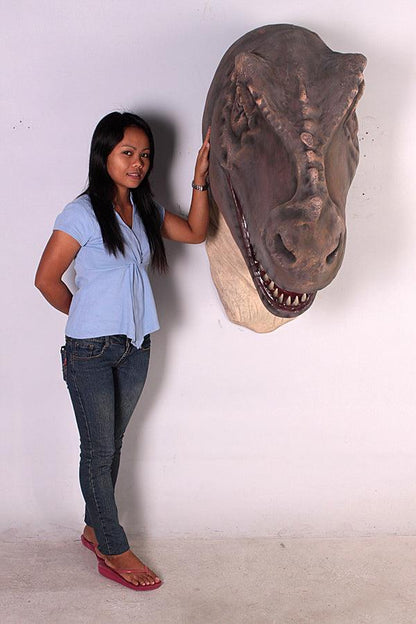 Large T-Rex Dinosaur Head Statue