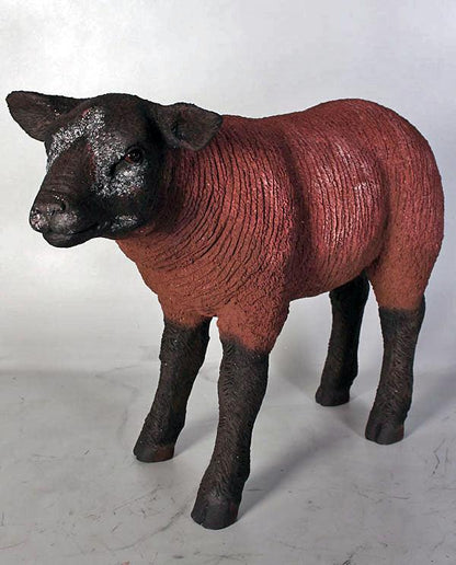 Brown Texelaar Lamb Statue - LM Treasures Prop Rentals 