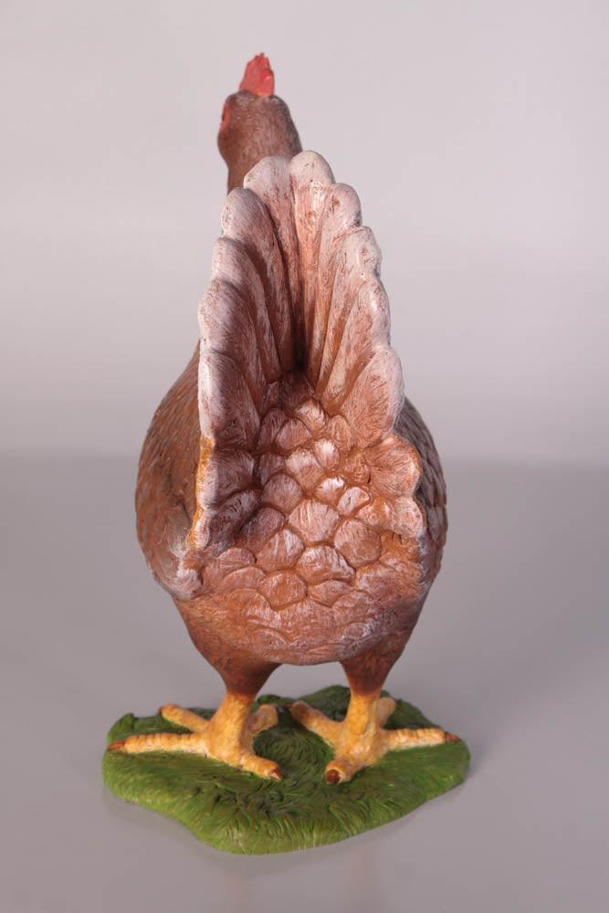 Brown Chicken Statue - LM Treasures Prop Rentals 