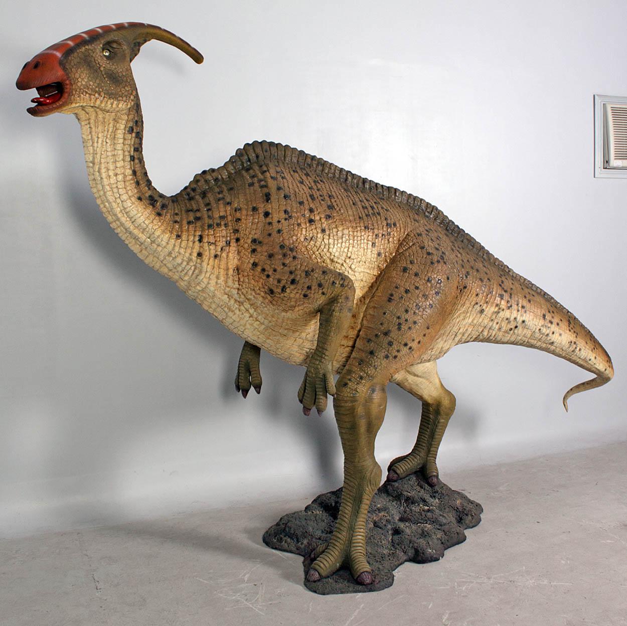 Parasaurolophus Dinosaur Life Size Statue - LM Treasures Prop Rentals 