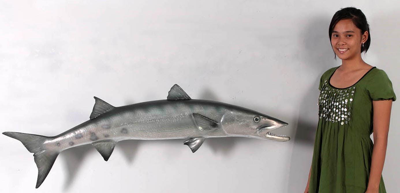 Barracuda Fish Statue - LM Treasures Prop Rentals 