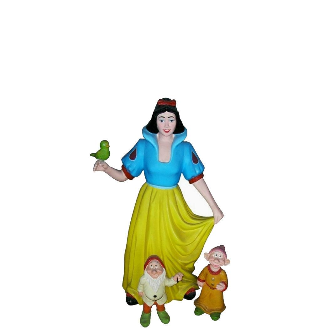 Princess With Dwarfs Statue - LM Treasures Prop Rentals 