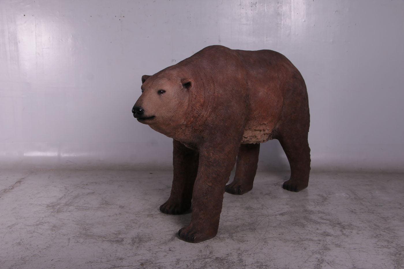 Walking Brown Bear Statue - LM Treasures Prop Rentals 