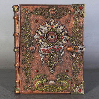 Magic Book Mythical Storage Container Prop Resin Decor