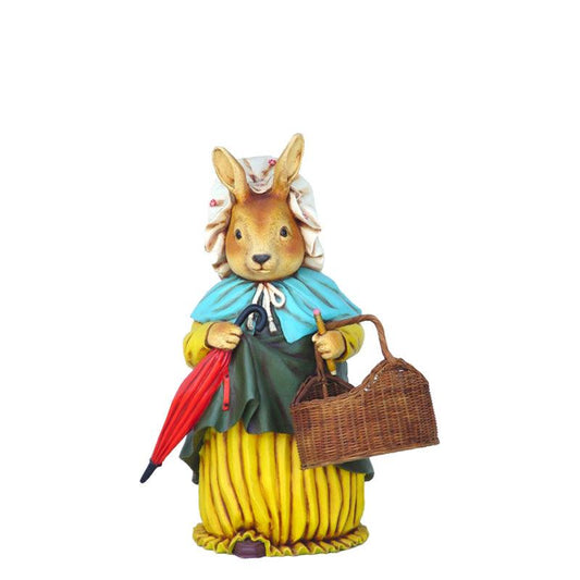Rabbit With Basket Statue - LM Treasures Prop Rentals 