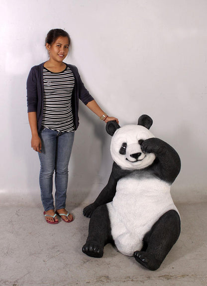 Slouching Panda Statue - LM Treasures Prop Rentals 