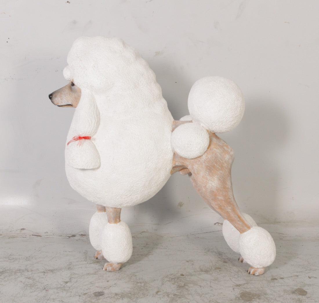 French Poodle Life Size Statue - LM Treasures Prop Rentals 