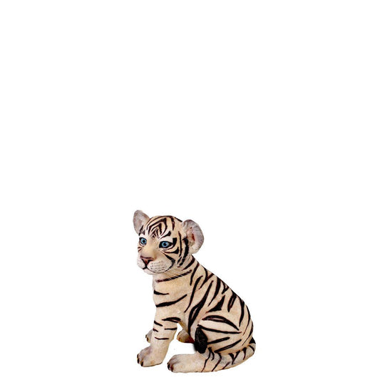 Siberian Tiger Cub Sitting Statue