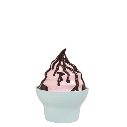 Ice Cream Strawberry Sundae Cup Statue - LM Treasures Prop Rentals 