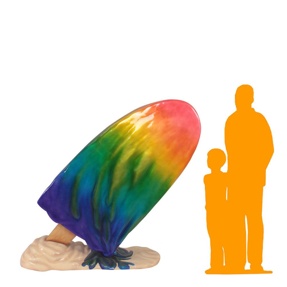 Large Rainbow Popsicle Statue - LM Treasures Prop Rentals 