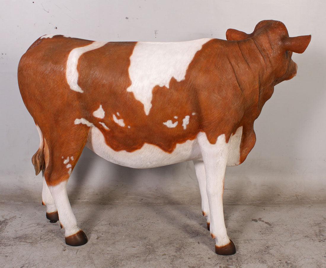 Guernsey Cow Standing Life Size Statue