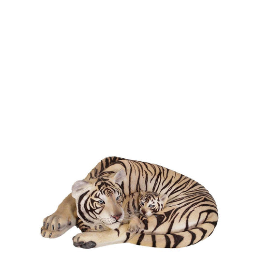 Siberian Tiger With Cub Statue