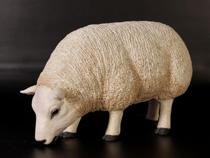 Texelaar Baby Sheep Head Down Statue - LM Treasures Prop Rentals 