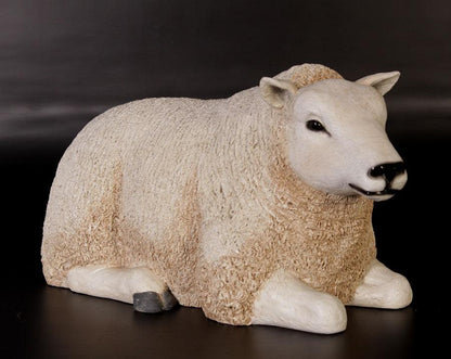 Texelaar Baby Sheep Laying Statue