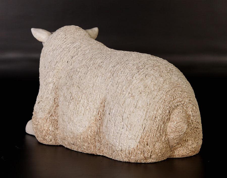 Texelaar Baby Sheep Laying Statue