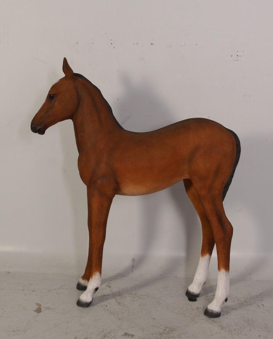 Pony Foal Horse Standing Statue - LM Treasures Prop Rentals 