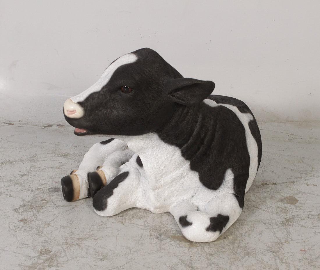 New Born Calf Laying Statue - LM Treasures Prop Rentals 