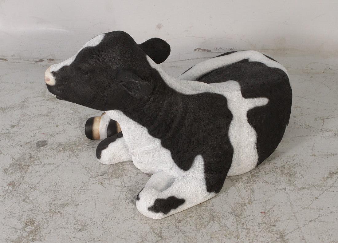 New Born Calf Laying Statue - LM Treasures Prop Rentals 