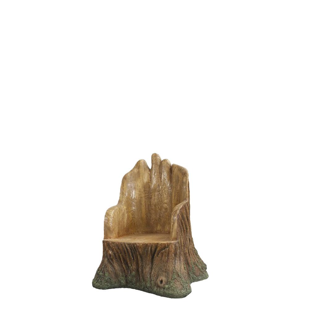 Tree Trunk Throne Statue - LM Treasures Prop Rentals 