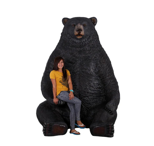 Jumbo Black Bear Statue