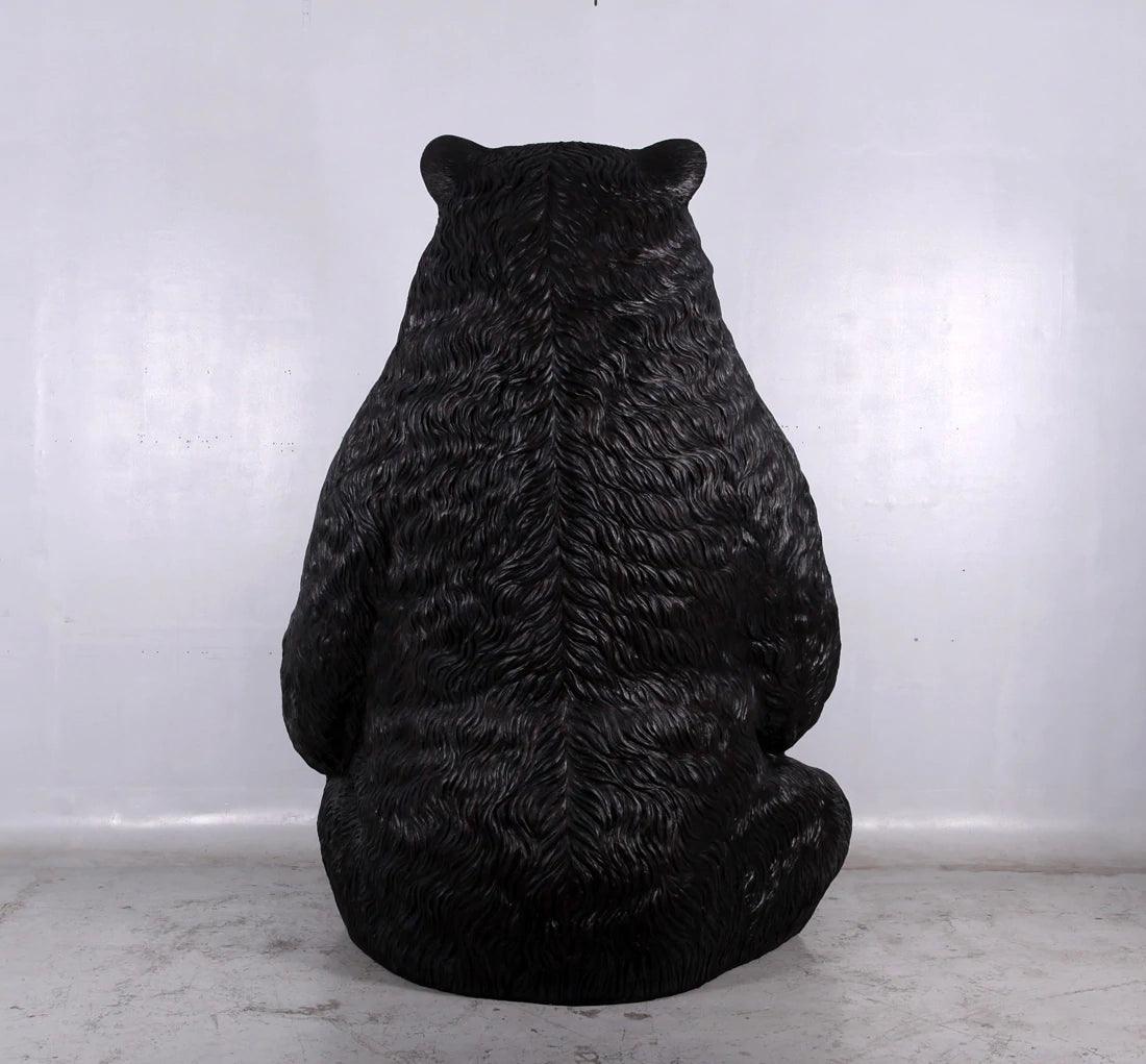 Jumbo Black Bear Statue - LM Treasures Prop Rentals 