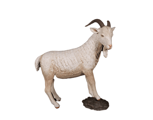 Cream Billy Goat Statue