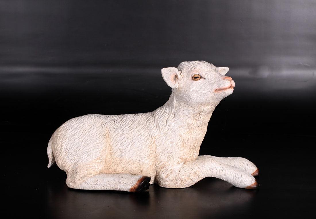 Baby Goat Laying Statue
