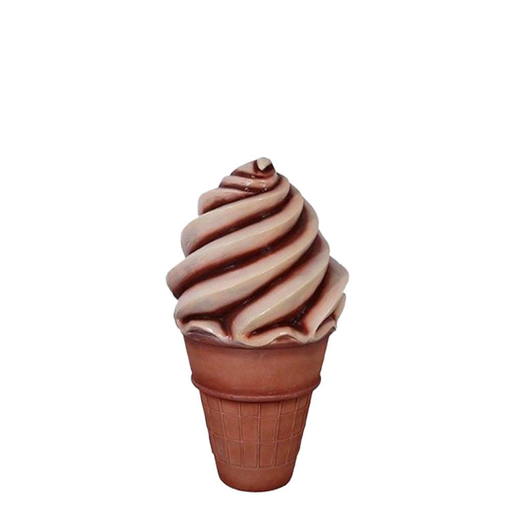 Chocolate Soft Serve Ice Cream Statue - LM Treasures Prop Rentals 