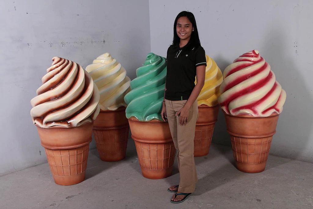 Vanilla Soft Serve Ice Cream Statue