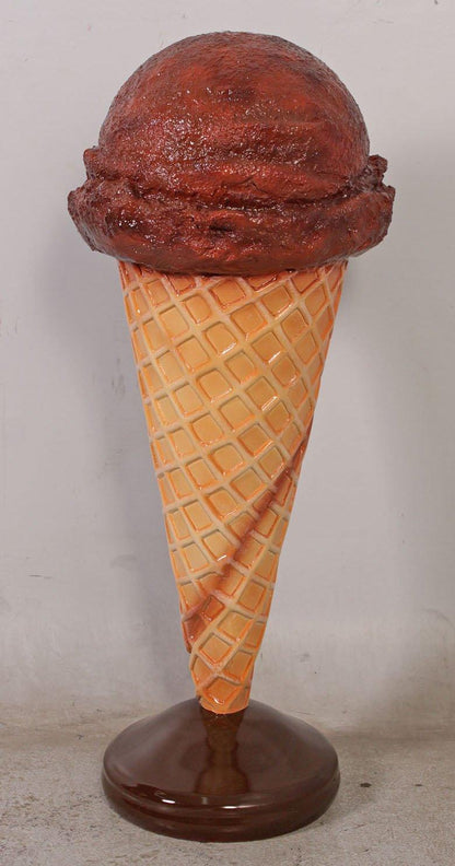Chocolate One Scoop Ice Cream Statue