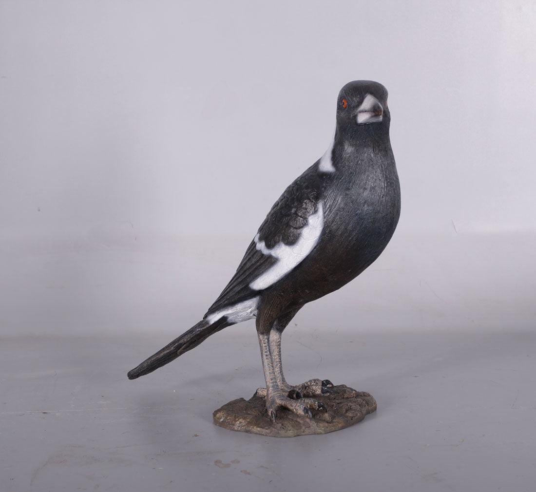 Magpie Bird Life Size Statue Prop
